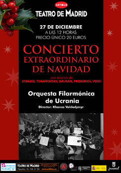 Concierto extraordinario de Navidad. Teatro de Madrid.