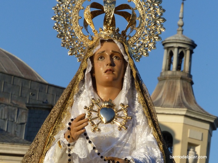 Procesión El Pardo 2014. Virgen Dolorosa