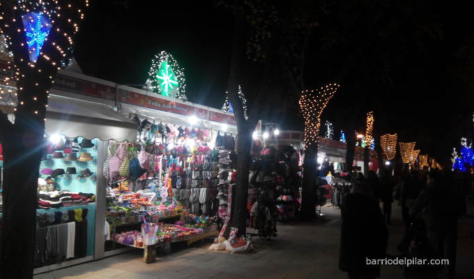 Mercado Navideño del Barrio del Pilar. Navidad 2014-2015
