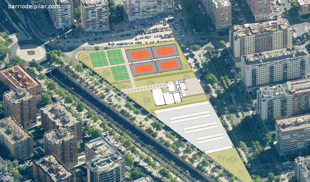 Futuro Polideportivo Monforte de Lemos en el Barrio del Pilar / Peñagrande