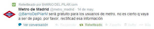 Metro Twitter wifi gratuito